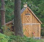 Tiny Pole Barn with Storage Loft