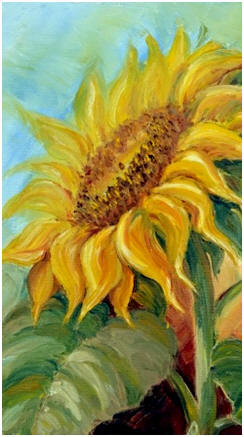 Create Beautiful Flower and Still Life Paintings - Just click on the sunflower to discover dozens of free lessons that will show you how. 