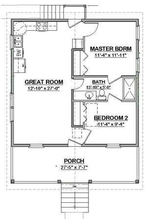 The Laura Cottage Free Plans from Vaughan s Home Design LLC