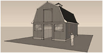 Free, All-Purpose, Gambrel Roof Barn Plans from The Canada Plan Service