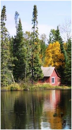 30 Free Cabin Plans - Click on the cabin to find thirty different small cabin designs and to print free construction plans.